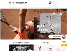 Tablet Screenshot of centercourt.de